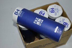 未使用☆高感度FAX感熱ロール紙　B4(幅257mm)　長さ100m×芯径1インチ（6本入）★10092