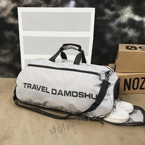 D417☆新品 メンズ　レディース　ボストンバッグ　リュック　靴収納　スポーツ　フィットネス　旅行　ジム　防水加工