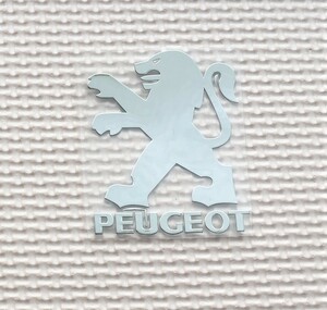稀少 送込み　PEUGEOT ロゴ　マーク　アルミ　　ステッカーエンブレム