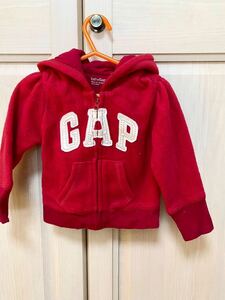 中古◎GAP 赤◎フリースパーカー ◎80