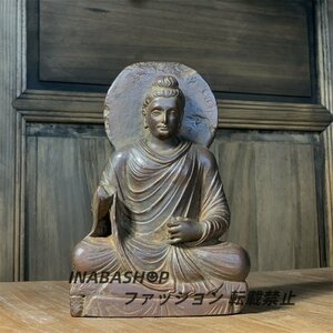 極細工 仏教古美術 仏像 ガンダーラ石仏 Gandhara ガンダーラ美術 石仏 仏像 装飾 置物　装飾　収蔵　コレクションsux002