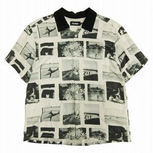 21SS エクストララージ X-LARGE S/S ALLOVER PHOTO PRINT SHIRT オールオーバー フォトプリント シャツ 半袖 総柄 レーヨン オープンカラー