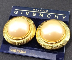 Givenchy ジバンシー パール イヤリング ゴールド 金 ホワイト 白 レディース 女性 正規品 10203