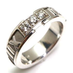 1円〜!!TIFFANY&Co.(ティファニー)◆K18 天然ダイヤモンドデザインリング◆D 約6.7g 約9号 ring 指輪 EF7/EF7 S1043