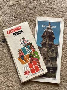 B459・米国中西部各州道路マップ　1971年、ルート66、Road Map USA　アンティーク　古地図