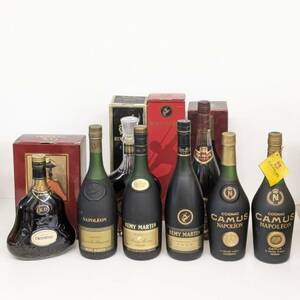 1円〜/Hennessy xo/Remy martin グランドファインシャンパーニュ VSOP2本/CAMUS ナポレオン2本 スペシャルリザーブ VSOP/全て700ml 40% 8本