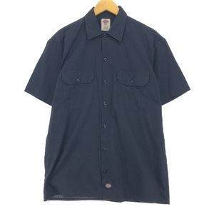 古着 ディッキーズ Dickies 半袖 ワークシャツ メンズM /eaa452592 【SS2409_50%】