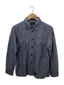 WTAPS◆13AW/ストライプユーティリティシャツ/1/コットン/IDG/ストライプ/132LTDT-SHM01