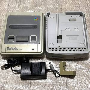 〈動作確認済み〉SFC スーパーファミコン 本体 SHVC-001 サテラビュー SHVC-029 ACアダプター SHVC-032 電源中継ボックス SHVC SNES