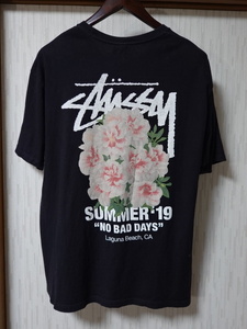 ●STUSSY ステューシー 半袖Tシャツ L 黒 国内正規品●1122●