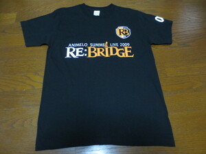 RE:BRIDGE ANIMELO SUMMER LIVE 2009 リ・ブリッジ　半袖プリントティーシャツ　黒　Ｍ