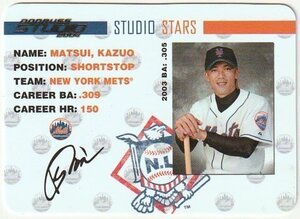 松井稼頭央 ルーキー インサートカード 2004 DONRUSS STUDIO STARS GOLD VERSION RC ROOKIE #/100