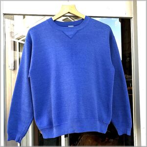 ★RUSSELL　ラッセル　90s　USA製　スウェット　トレーナー　size YOUTH XL　無地　青★検 ビンテージ キッズ アメリカ 古着