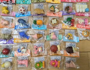 送料無料 ☆ イワコー 消しゴム 28個セット ★【新品・未開封】たい焼き サクランボ クーポン可 おもしろ消しゴム お楽しみ会 クリスマス