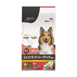 （まとめ買い）イースター ウェルケア シェットランド・シープドッグ専用 アダルト～シニア 2.7kg 犬用フード 〔×3〕