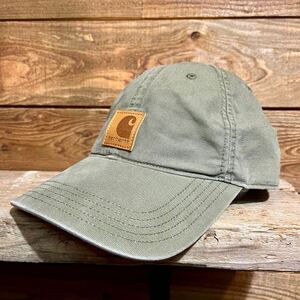 Carhartt カーハート ウォッシュ コットン キャップ アーミーグリーン アメカジ 古着