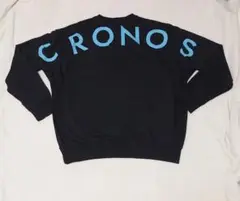 CRONOS ロゴ入り 黒トレーナー