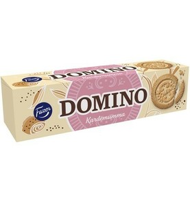 Fazer Domino ファッツェル ドミノ カルダモン味 ビスケット 14箱×175g フィンランドのお菓子です