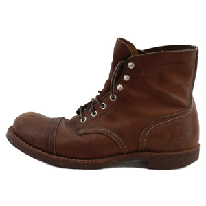 RED WING レッド ウイング IRON RANGER 8111 アイアンレンジャー レースアップブーツ レザーシューズ ブラウン US9/27cm