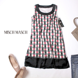 ☆☆ 未使用 MISCH MASCH ミッシュマッシュ ☆☆ 可愛いチェック柄 ノースリーブ チュニック 38号 M 春 夏 21B07