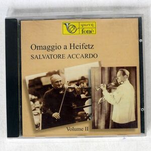 SALVATORE ACCARDO/OMAGGIO A HEIFETZ VOLUME 2/FONE 96 F 04 CD □