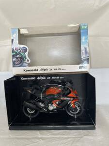 AOSHIMA 1/12 Kawasaki Ninja ZX-6R 2014 オレンジ　完成品バイクシリーズ　ミニカー　カワサキ　バイク　ニンジャ　稀少品