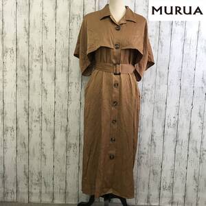 MURUA　ムルーア　ワンピース　ブラウン　S8-112　USED