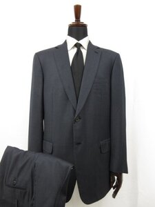 HH 美品 【ブリオーニ Brioni】 COLOSSEO カシミヤ×モヘヤ混 2ボタン 濃紺 スーツ (メンズ) 52R ネイビー バーズアイ風 伊製 ●27HR3081