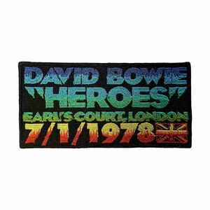 David Bowie アイロンパッチ／ワッペン デヴィッド・ボウイ Heroes Earls Court