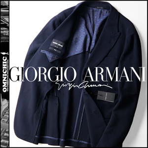 美しいドレープ■新品30万【GIORGIO ARMANI】贅沢の極みジョルジオアルマーニ大きいサイズウールジャージーテーラードジャケット56R/XXL