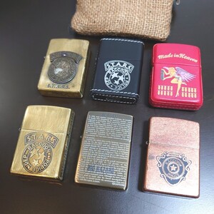 バイオハザード　ZIPPO　6種セット　限定　革巻き　resident evil zippo