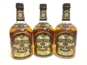 ウイスキー whisky シーバスリーガル 12年 3本セット 750ml 43% 重量番号:6(RW9)