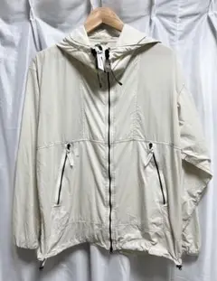 アンドワンダー PERTEX wind jacket アイボリー Lサイズ