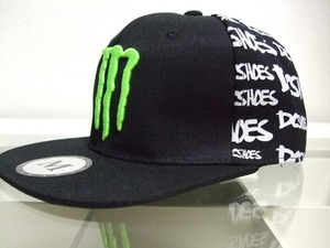 ★在庫一掃セールです★送料無料★激安★Monster★Energy★Dc★Shoes★お洒落で★綺麗～で★素敵～で★粋～～な★Black★キャップ★新品★