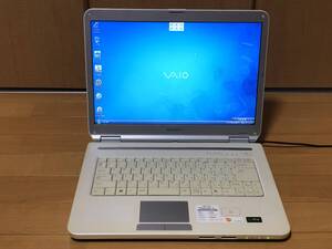 SONYノートパソコン VAIO PCG-7112N windows vista 160GB HDD モニタ出力 簡易動作確認済み ジャンク扱い品 本体のみ 付属品無し