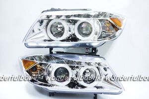 BMW E90 E91 06-08 イカリング DRL プロジェクターヘッドライト クローム 新品 左右セット