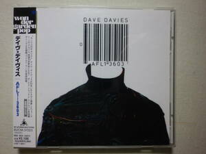 『Dave Davies/AFL1-3605(1980)』(2001年発売,BVCM-37223,1st,国内盤帯付,歌詞対訳付,The Kinks)
