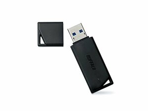 バッファロー USBメモリ 32GB USB3.2(Gen1)/3.1(Gen 1)/3.0/2.0 充実サポート RUF3-K32GA-BK/