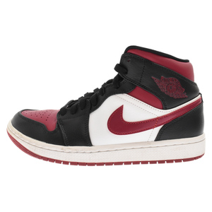 NIKE ナイキ AIR JORDAN 1 MID NOBLE RED エアジョーダン1 ミッド ノーブルレッド ハイカットスニーカー ボルドー US7/25cm 554724-066