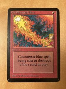 LEA 赤霊破　英語　1枚　red elemental blast　MTG 初版　α アルファ　③