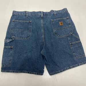 W42 古着 デニム カーハート USA CARHARTT デニム ぺインターショートパンツ　ショーツ 4188