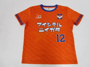 12373FSZ◎ALBIREX アルビレックス新潟 20周年記念ユニフォームTシャツ アイシテルニイガタ◎中古【送料無料】