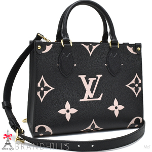 ルイヴィトン オンザゴーPM バイカラー モノグラム アンプラント ブラックベージュ M45659 LOUIS VUITTON 未使用品