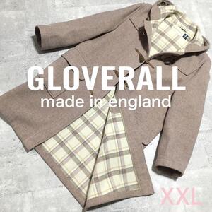 GLOVERALL 大きいサイズ ダッフルコート ピンクベージュ 英国製 england