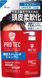 まとめ得 ＰＲＯ ＴＥＣ 頭皮ストレッチシャンプー つめかえ用 ２３０ｇ ライオン シャンプー x [10個] /h