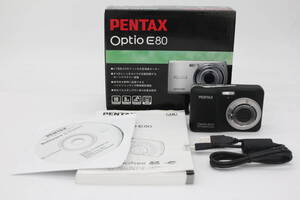 【返品保証】 【便利な単三電池で使用可】ペンタックス Pentax Optio E90 ブラック 3x Zoom 元箱付き コンパクトデジタルカメラ v4100