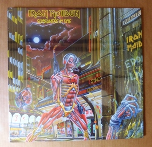 IRON MAIDEN「SOMEWHERE IN TIME」米ORIG [初回SJ規格CAPITOL] シュリンク美品