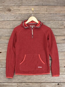 sherpa adventure Gear シェルパ プルオーバーパーカー レンガ色 表W