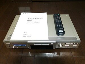 ソニー SONY MDデッキ MDプレーヤー MDレコーダー MDS-JE640 MDLP対応 RM-D46M 説明書 リモコン付