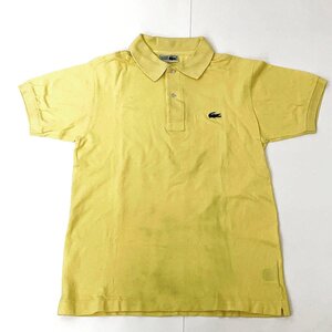 CHEMISE LACOSTE シュミーズラコステ ポロシャツ 半袖 シャツ サイズ:3 (メンズS相当) L-1212 イエロー [E056]